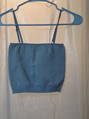Spiritual Gangster Blue Ribbed Knit Cami